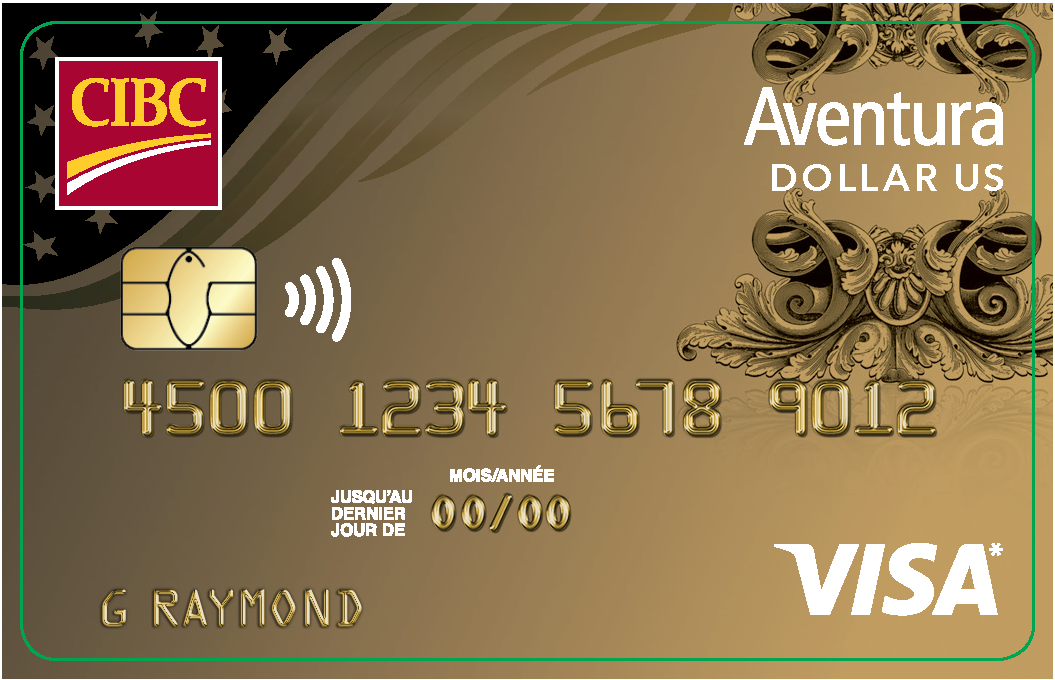 Carte AventuraMD Or CIBC Visa* en dollars U.S.