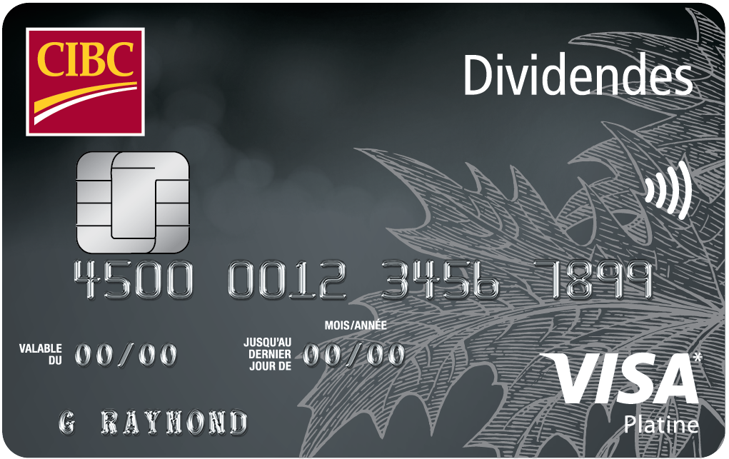 Carte Dividendes PlatineMD CIBC Visa*